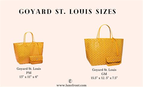 goyard green bag|goyard bag size comparison.